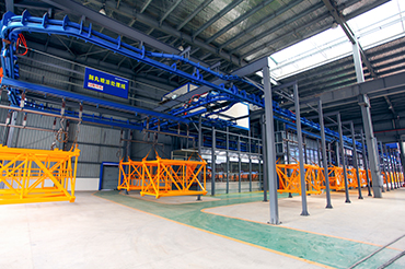 拋丸噴涂處理線